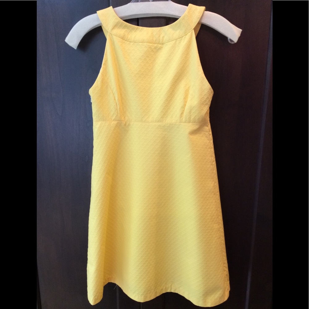 Lilly Pulitzer Jacqueline Yellow Dress Sz 0 - Picture 6 of 14